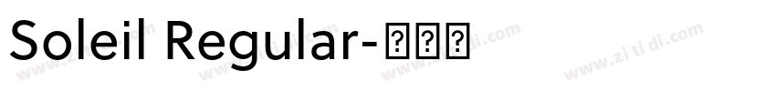 Soleil Regular字体转换